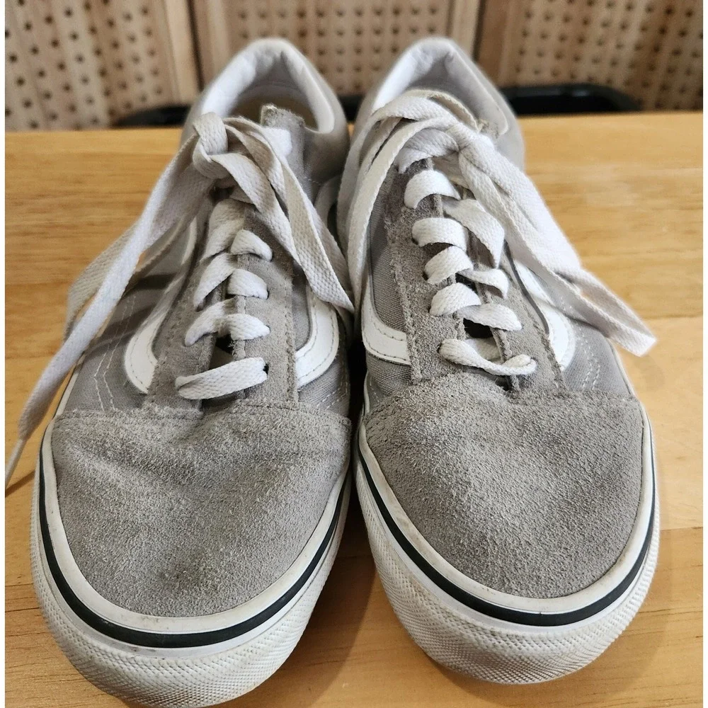 Vans Unisex Off The Wall Gray Casual‎ Shoes Sneakers Size 6 Women 4.5 Men 4.5 Y